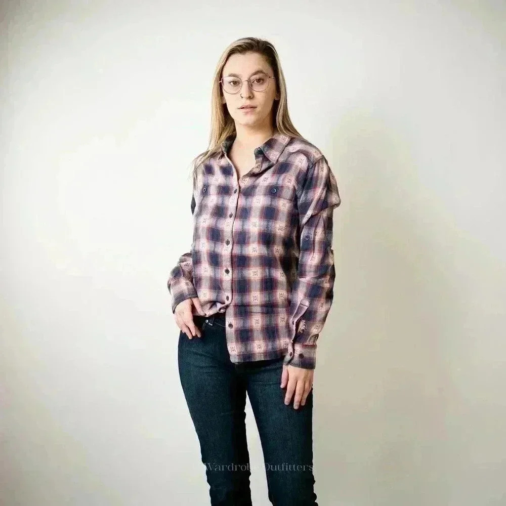 Deadstock Mountain Khaki Plaid Button Up Flannel - S - Picture 5 of 7